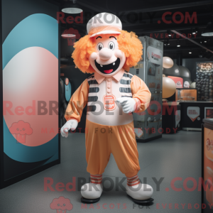Peach Clown Maskottchen...