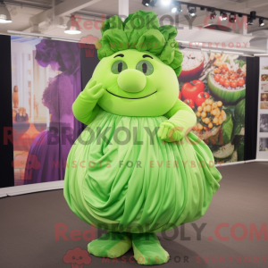 Postava maskota Lime Green...