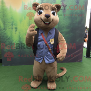 Olive Jaguarundi mascot...