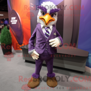 Purple Hawk Maskottchen...