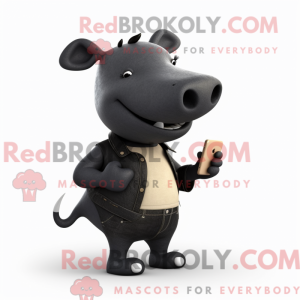 Mascotte de Tapir noir...