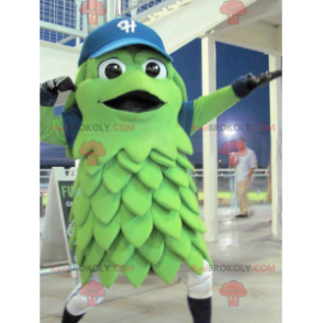 Mascote de frutas verdes e vegetais sorrindo - Redbrokoly.com