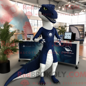 Navy Spinosaurus maskot...