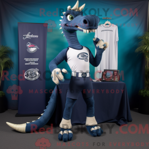 Navy Spinosaurus maskot...