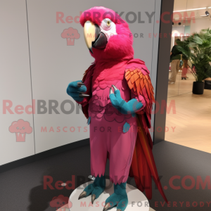 Postava maskota Magenta ara...