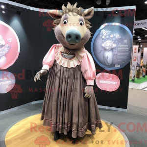Wildschwein-Maskottchen-Kos...