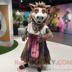 Wild Boar mascot costume...