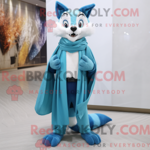 Postava maskota Cyan Fox...