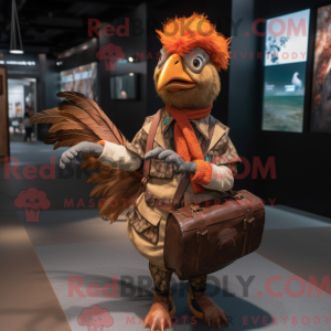 Rust Fasan maskot drakt...