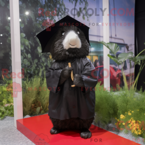 Black Guinea Pig mascot...