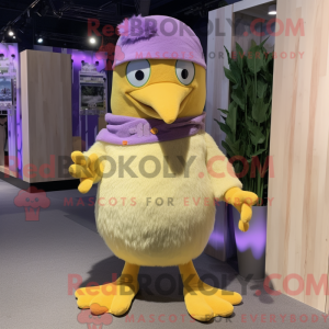 Lavendel Canary maskot...
