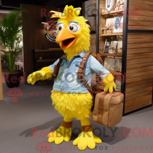 Máscara do Yellow Roosters...