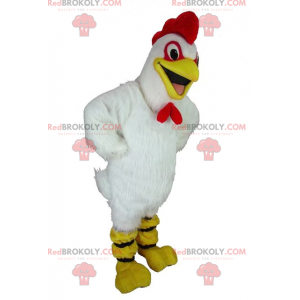 Galinha gigante mascote galo branco - Redbrokoly.com