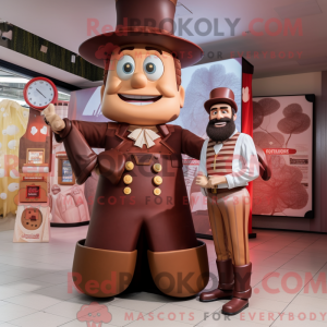 Brown Ring Master mascot...