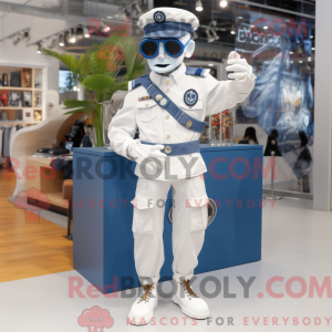 Hvit Navy Soldier máscara...