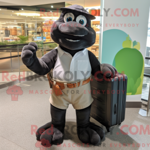 Sortehavsskildpadde maskot...