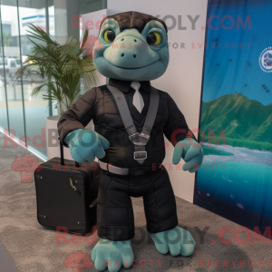 Sortehavsskildpadde maskot...
