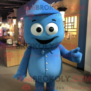 Blue Pho mascot costume...