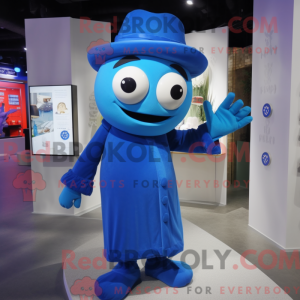 Blue Pho mascot costume...