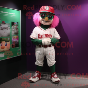 Magenta irsk flagg maskot...