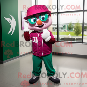 Magenta irsk flag maskot...