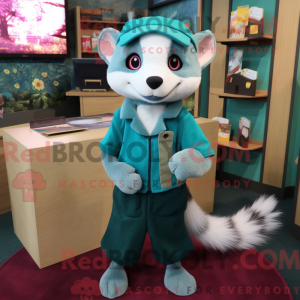 Postava maskota Teal Ferret...