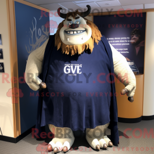 Navy Ogre maskot kostume...
