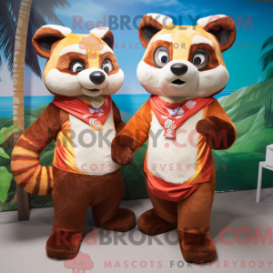 Máscara de panda vermelho...