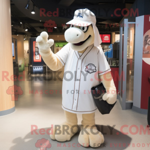 White Camel mascot costume...