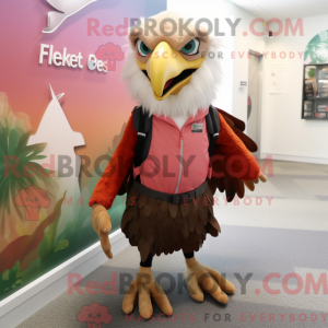 Peach Haast S Eagle mascot...