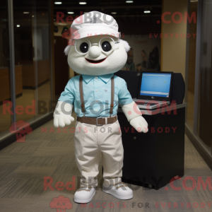 Computermascottekostuumkara...