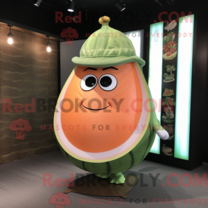Peach Melon maskot kostume...