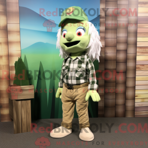 Oliven Havfrue maskot...