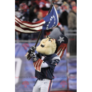 Patriot man mascot in republican colors - Redbrokoly.com