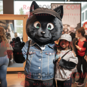 Black Bobcat mascot costume...