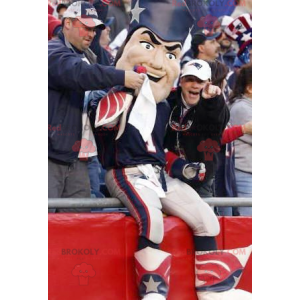 Mascotte d'homme de patriote aux couleurs républicaines -