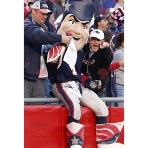 Patriot man mascot in republican colors - Redbrokoly.com