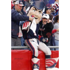 Patriot man mascot in republican colors - Redbrokoly.com