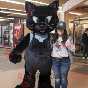 Black Bobcat mascot costume...