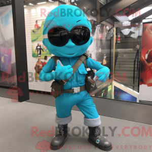 Turkis Commando maskot...