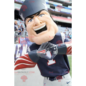 Patriot man mascot in republican colors - Redbrokoly.com