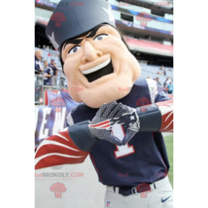 Patriot man mascot in republican colors - Redbrokoly.com