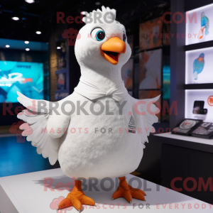 Dove mascottekostuum...