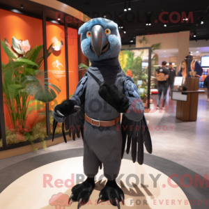 Sort ara maskot kostume...