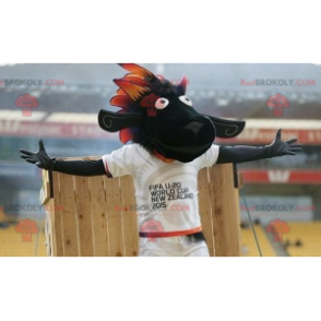 FIFA 2015 mascottekostuum zwart schaap - Schapen Mascottes - REDBROKO_01888 - RedBrokoly.com