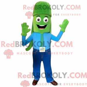 Turquoise Asperges mascotte...