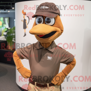 Brune høner maskot kostyme...