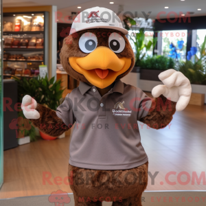 Brown Hens mascottekostuum...