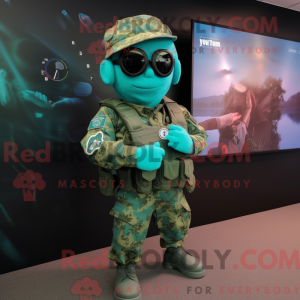 Turquoise Green Beret...