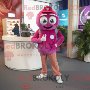 Magenta Oyster Maskottchen...
